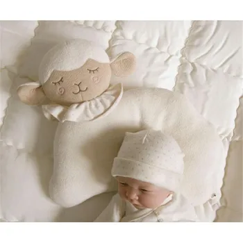 

Cartoon Lovely Sponge Baby Head Support Pillow Newborn Memory Foam Cushion Prevent Flat Head Babies Pillows