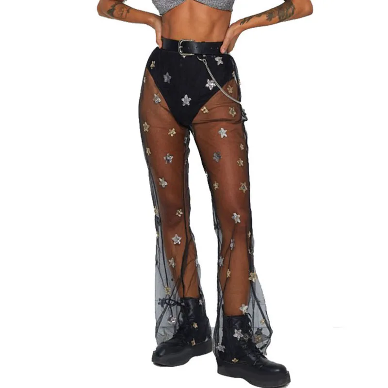 Женский сексуальный пляжный сетчатый прозрачный купальник бикини прозрачные