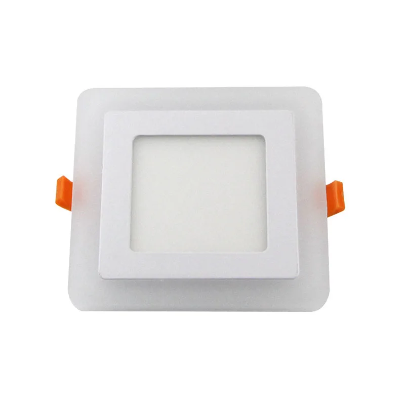 [DBF] современный круглый/квадратный потолочный светильник, Диммируемый 6 Вт 9 Вт 16 Вт Светодиодный светильник-панель теплый/холодный белый+ синий свет для декора гостиной