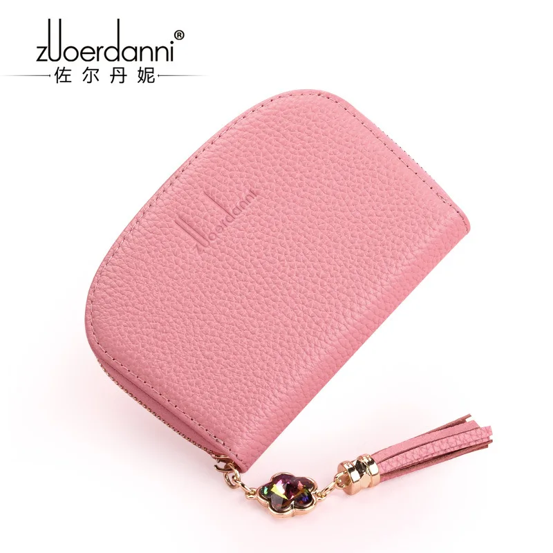 

Genuine Leather Card Bag Women's Card Bit More Simple Mini New Style Cowhide Change Organ ID Holder Credit Card Holder Wholesale