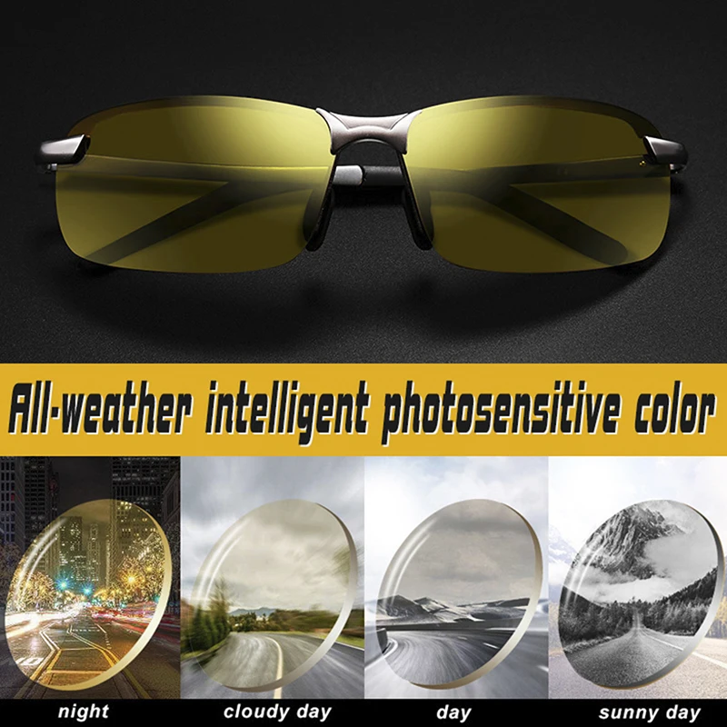 Поляризованные солнцезащитные очки HD очки пилота для вождения большие очки ночного видения
