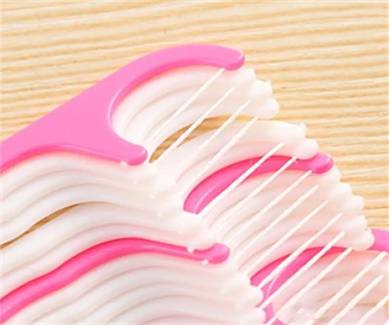 Plastic Toothpick Cotton Floss Toothpick Stick For Oral Health Table Accessories Tool Opp Bag Pack DHL SHip