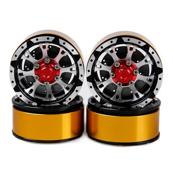 

4PCS RC Crawler 1:10 Alloy Wheel Rim 1.9 Inch BEADLOCK for 1/10 Traxxas TRX4 Axial SCX10 TAMIYA CC01 D90 D110 TAMIYA