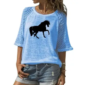 

New Fashion Lace Crew Neck T-Shirt T-Shirt For Women Logo Letters Print Tshirt Top Tops Plus Size Size Women Off The Shoulder