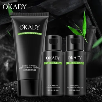 

OPEC in Bamboo Charcoal Blackhead Three-piece Set Deep Cleaning Mineral Mud Acne Remove Blackhead Set
