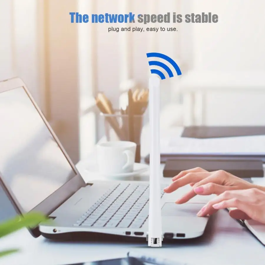 Comfast CF-WU758F антенна с высоким коэффициентом усиления 650 Мбит/с Двухдиапазонная беспроводная сетевая карта