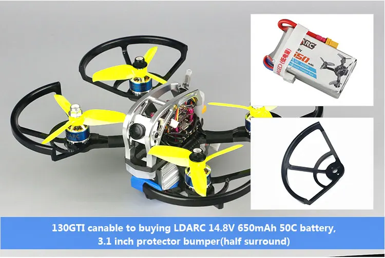 LDARC 130GTI-HD 133 мм F4 OSD 3-4S FPV гоночный Дрон PNP BNF w/Caddx. US Turtle V2 1080P камера-PNP