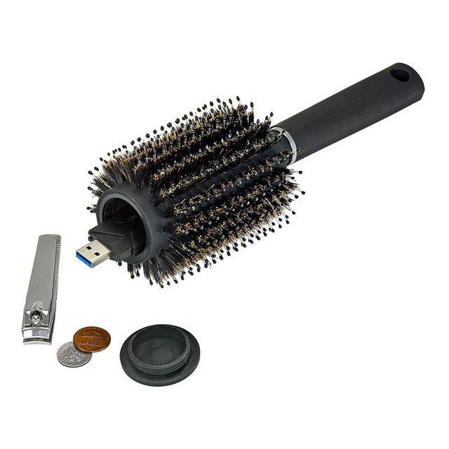 Safe Hair Brush Secret Stash Box Hidden Secret Storage Box Key Safe Box Hollow Hair Comb Hide Money Home Secret Stash Box
