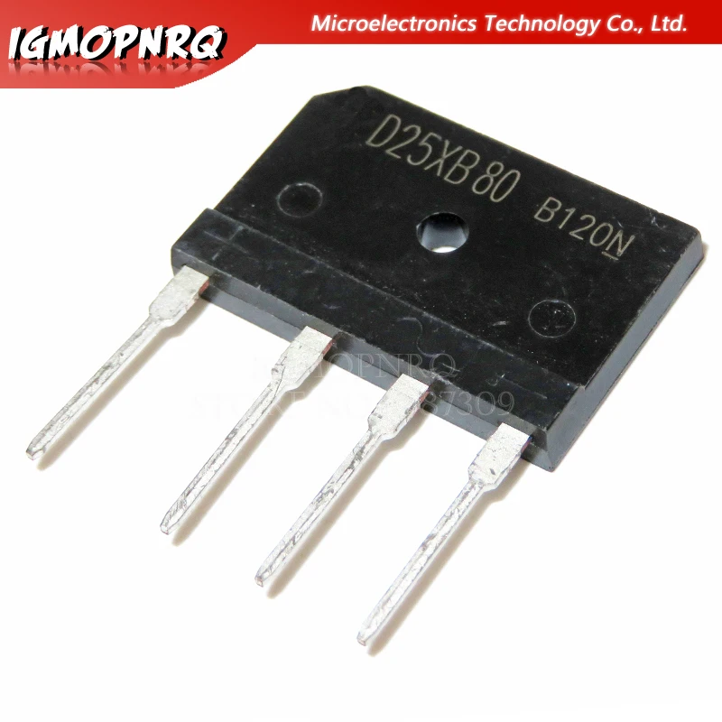 5 шт. Бесплатная доставка D25XB80 25XB80 800 в 25A мостиковые Выпрямители мост новый оригинальный