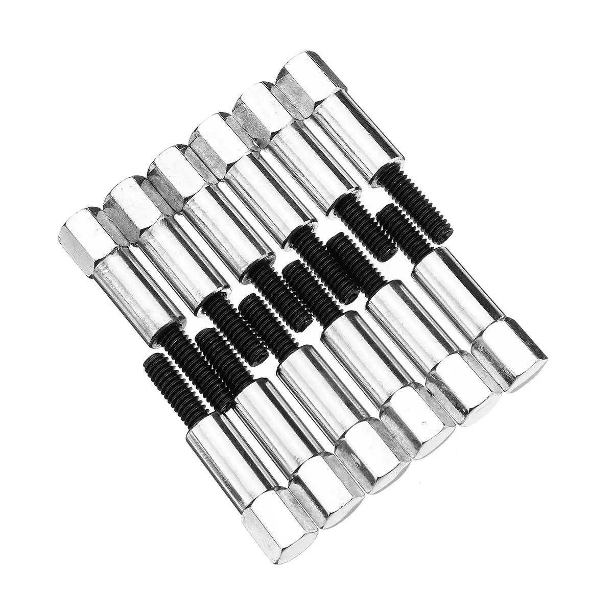 

12PCS CHROMED STEEL HEX HEAD BOLT AND STUDS for FORD 289 302 351W