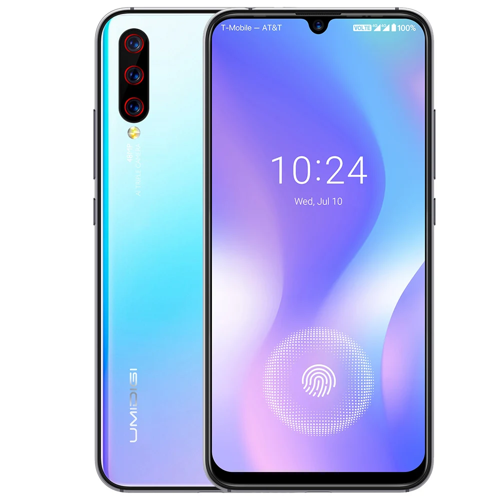 

UMIDIGI X 4G Smartphone 6.35' Android 9.0 Helio P60 Octa Core 4GB 128GB 48.0MP+8.0MP+5.0MP 4150mAh NFC In-screen Fingerprint