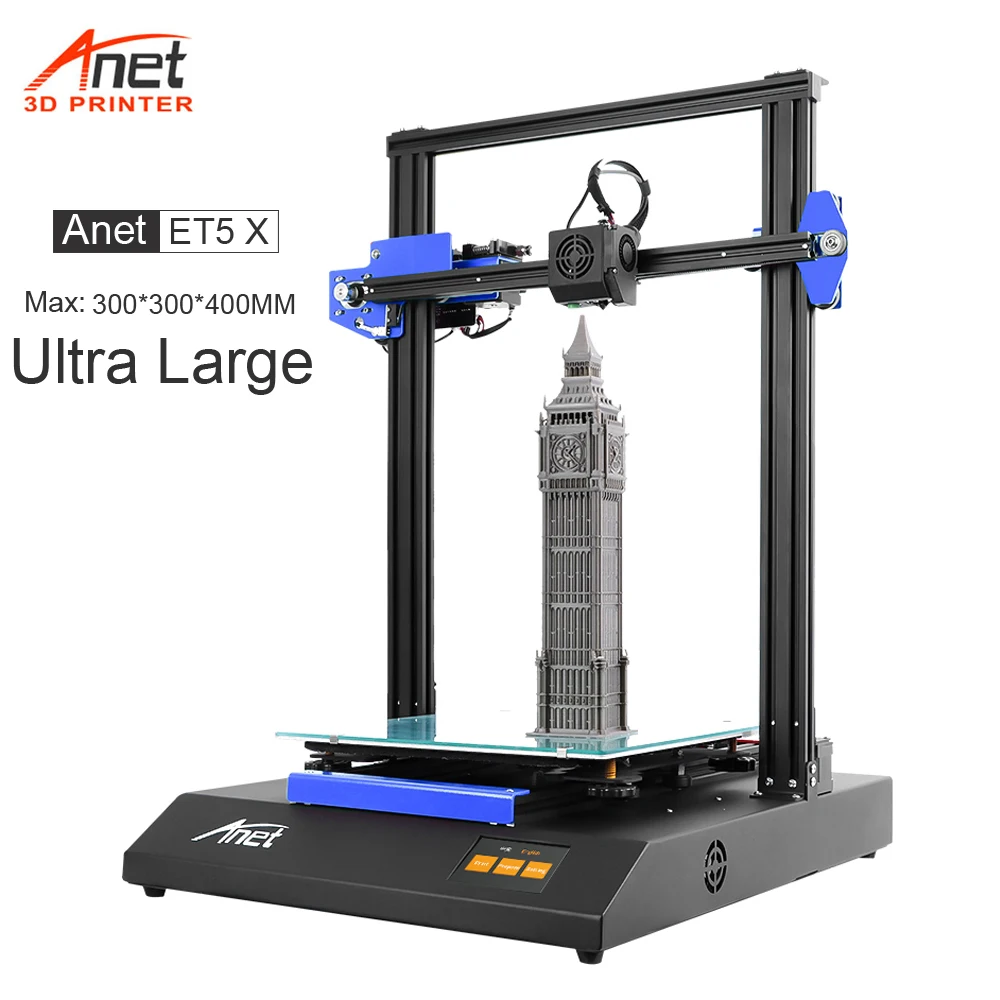 Новый большой 3D принтер Anet ET5X размер печати двойная ось Z набор для