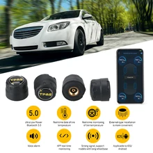 Car Tire Pressure Sensor External Alarm Tire Pressure Sensors Universal Android iOS BLE TPMS APP Display Bluetooth 4.0 5.0