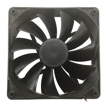 

TOP F13525 Computer Cooling Fan 135mm Large Air Flow Great PC Exhaust Fan Cooler 12V 2-Pin Fan Connector Cooling System