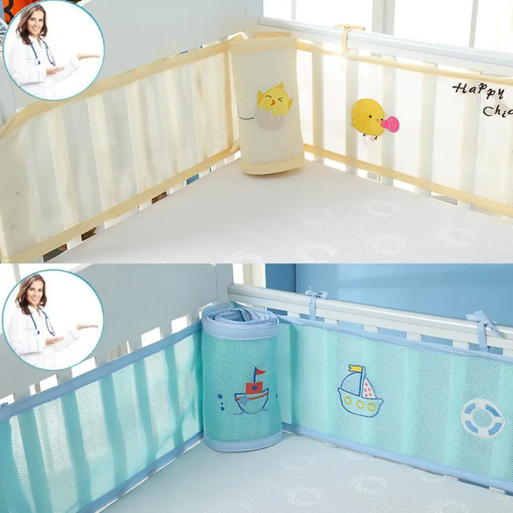 

Kidlove 2pcs Baby Anti-collison Breathable Cartoon Printing Baby Safety Bed Fence