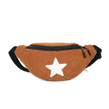 

Handbag 2020 Running Sports Waist Bag Fashion Multifunctional Shoulder Bag Casual Diagonal Female Waist Bag Five-pointed Star