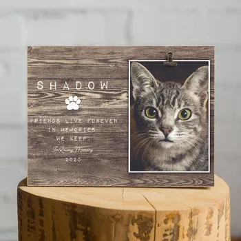 

Loss of Cat dog Remembrance Sympathy photo Frame, personalised pet cat Memorial Picture Frames, Pet loss gift, Bereavement gifts