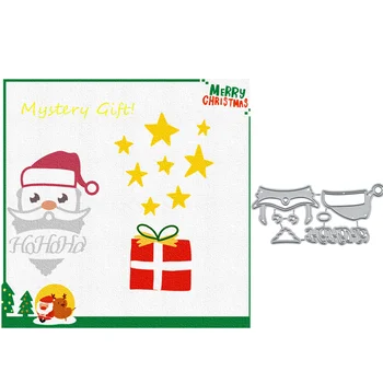 

Kokorosa Santa Claus with Hat Long Beard Metal Cutting Dies New 2019 Craft Dies Scrapbooking Album Embossing Stencil Die Cut