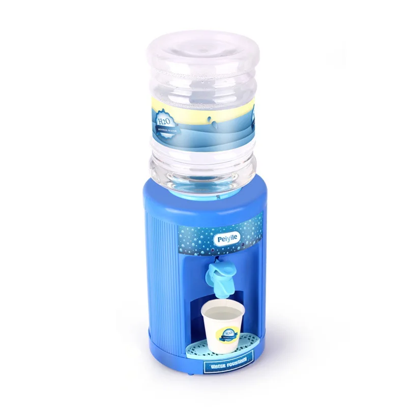 Детский Электрический мультипликационный диспенсер для воды с использованием аккумулятора ABS материал 8 чашек холодная вода имитация звука и света 15x15x38 см