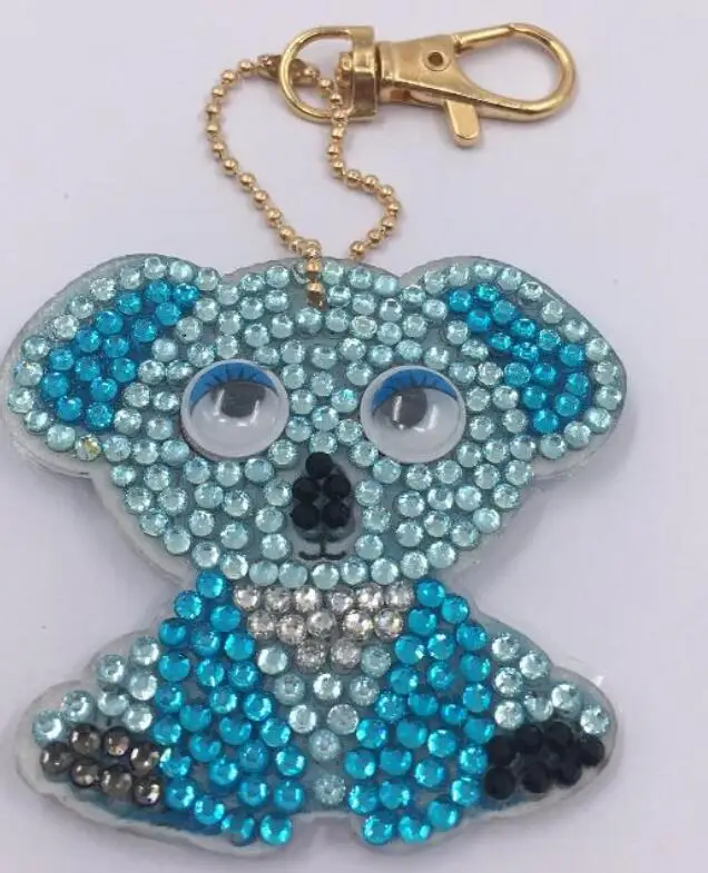 Keychain 5D DIY Рождественская Алмазная с изображением птицы Картина Кожа Закладка с кисточкой книжные знаки специальная форма алмазная вышивка DIY ремесло - Цвет: Keychain