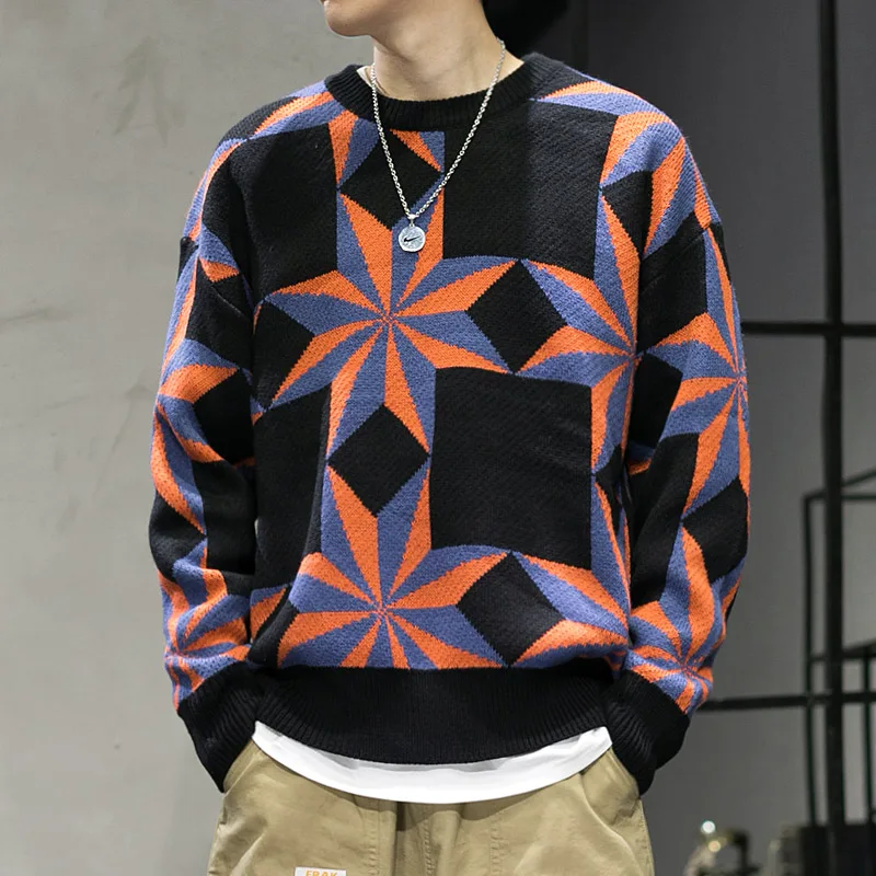 Мода, мужской брендовый зимний свитер с принтом особой культуры, мужские качественные винтажные свитера с длинными рукавами, пуловер