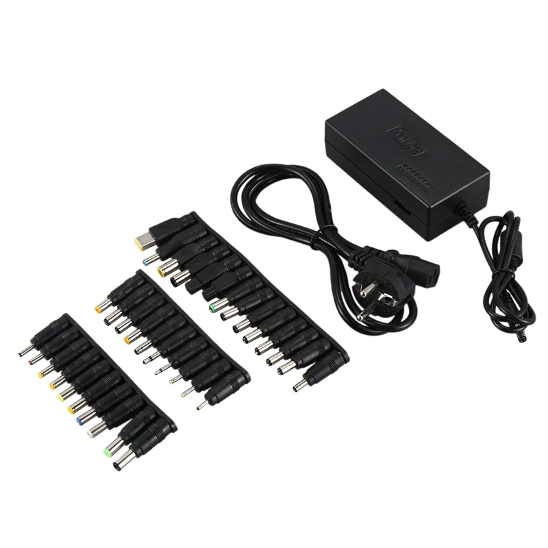 34Pcs Universal Power Adapter 96W 12V To 24V Adjustable Portable Charger For Dell Toshiba Hp Asus Acer Laptops Eu-Plug Promotion |