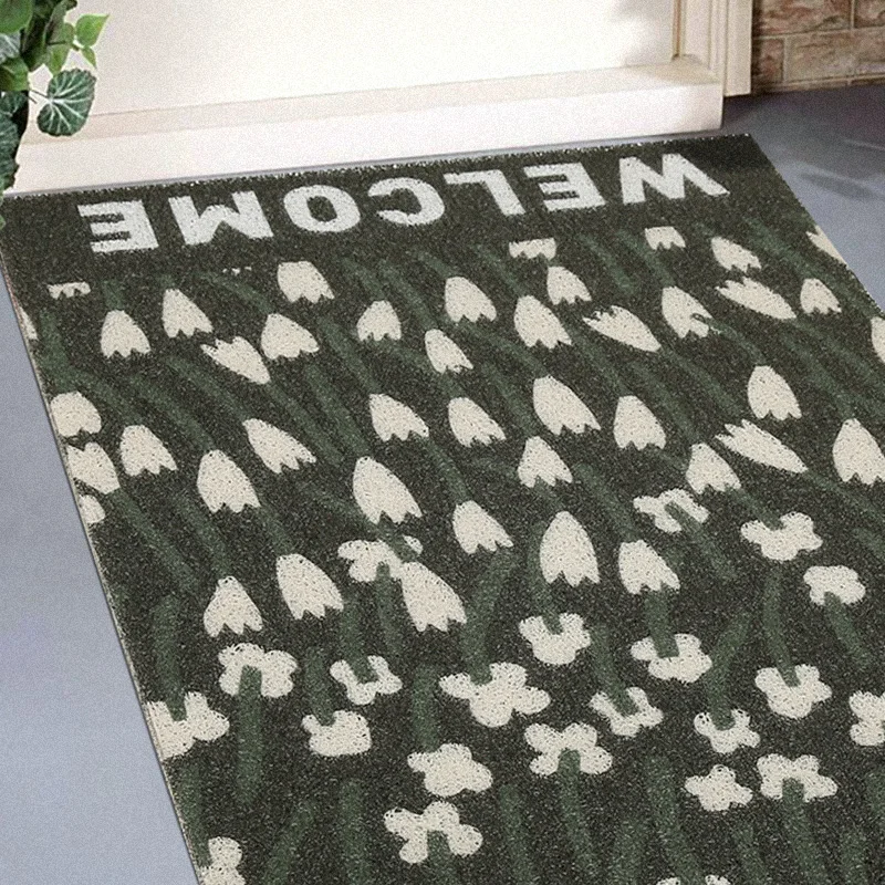 Modern Tulip Welcome Home Doormat Living Room Mat Kitchen Mat Bath Mat Anti-slip Mat Custom Mat Carpet Entrance Door Mat Carpet