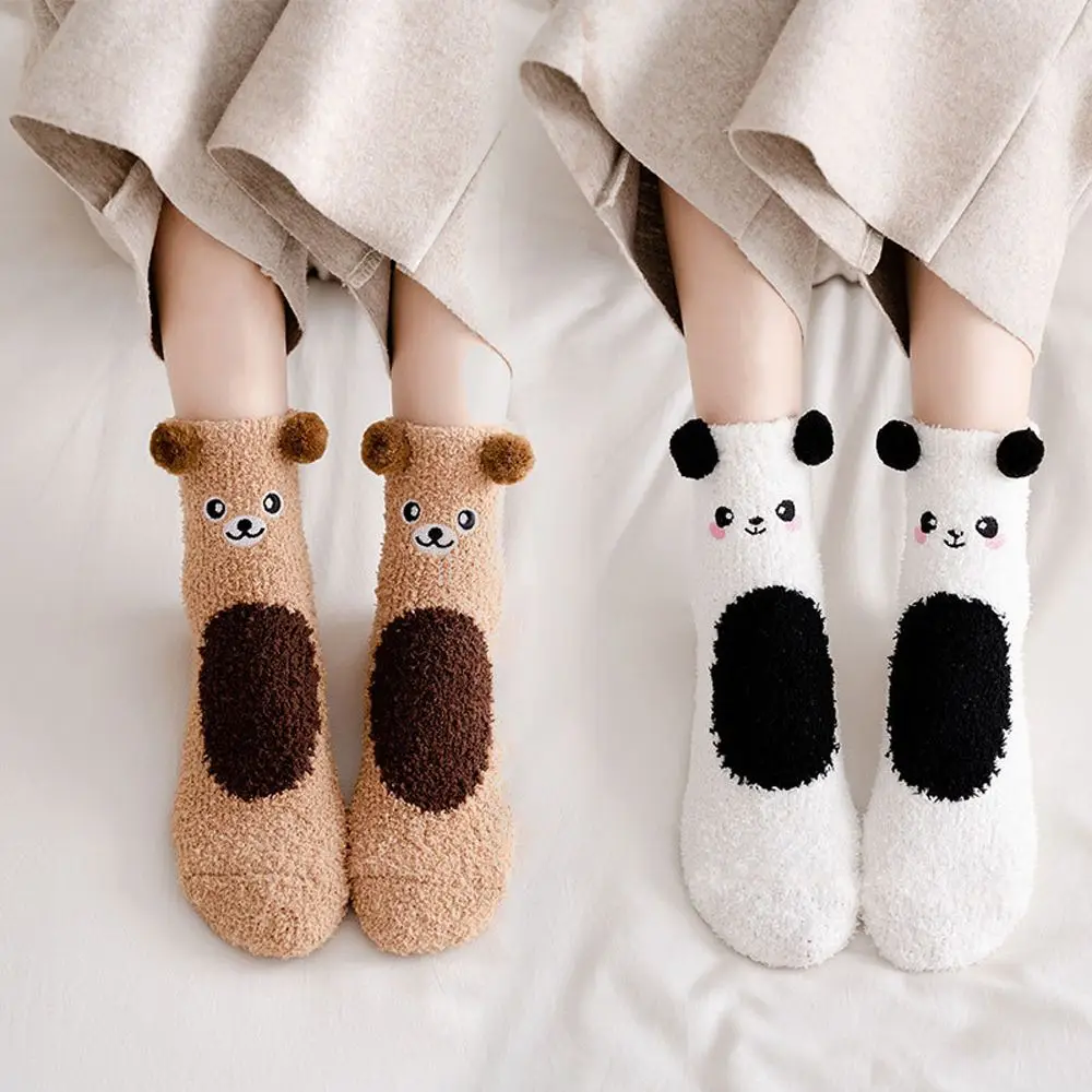 Cute Teddy Bear Soxs Teddy Bear Cotton For Her Socks Gifts Harajuku