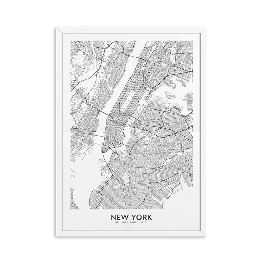 Black-and-White-World-City-Map-New-York-Bangkok-Paris-Wall-Art-Canvas-Poster-Prints-Nordic (9)