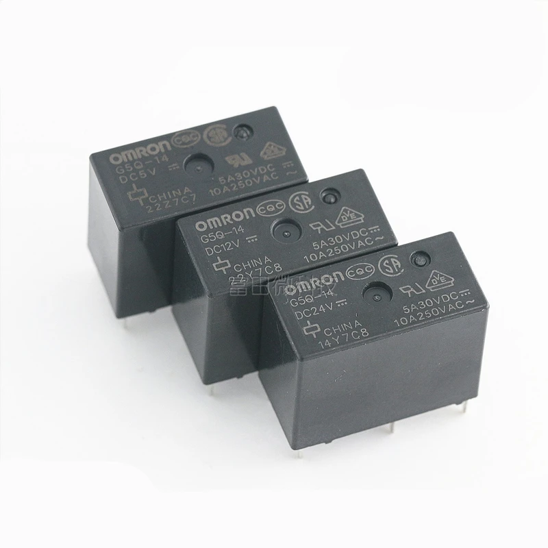 5pcs 10pcs G5Q-14-DC12V New Genuine Omron 5pins Relay 12VDC 12V
