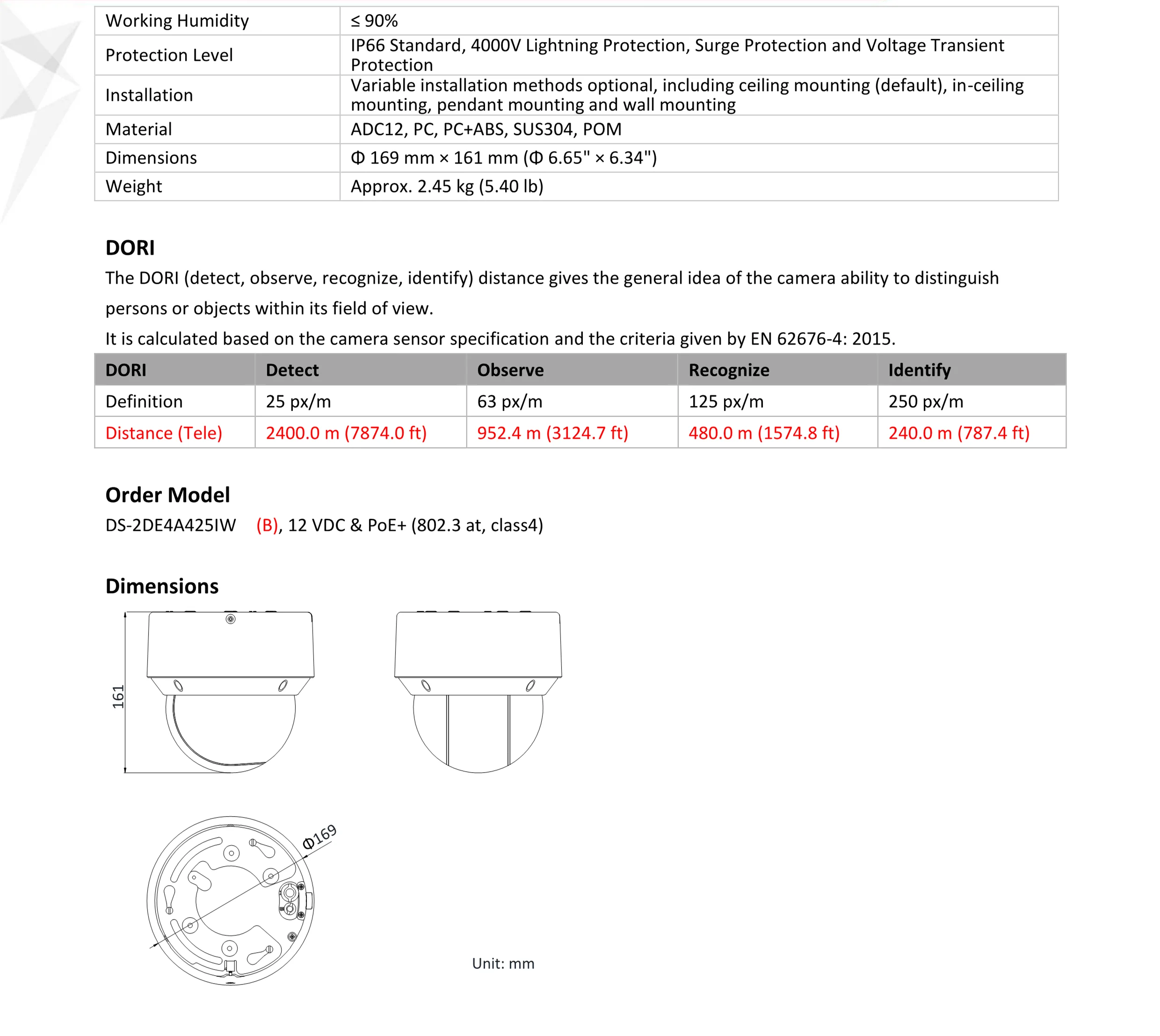 Международная версия DS-2DE4A425IW-DE 4mp 25x сеть 50 М Инфракрасная Поворотная камера POE H.265 CCTV камера с обновлениями