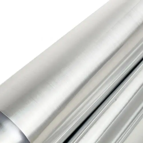 High Quality Stainless Steel Brushed Metallic Self Adhesive Dishwasher Vinyl Film Wallpapers Kitchen Living Room Bedroom Decor - Color: Silver