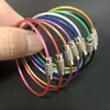 5pcs Stainless Steel Wire Keychain Ring Key Keyring Circle Rope Cable Loop Outdoor Camp Luggage Tag Screw Lock Gadget 1.5*150mm ► Photo 2/6