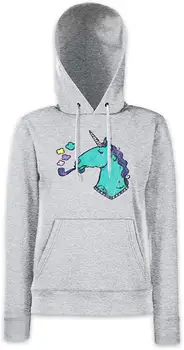 

Smoking Unicorn Women Hoodie Hooded Sweatshirt Pullover Men Women Hoodie Sweatshirt