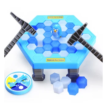 

Save Penguin Ice Kids Puzzle Game Break Ice Block Hammer Trap Party Toy Kawaii Kids Adult Toy Stress Reliever Decor