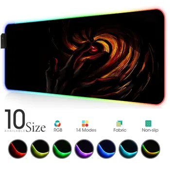 

Hunter X Hunter Carpet Led Anime Mousepad Rgb Rug Gloway Mouse Pad Gamer Dead Space Mat for Keyboards Desk Accessories Large Mat