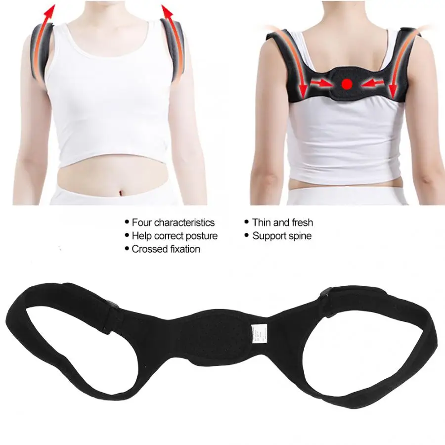 Терапия портативный Корректор осанки Скоба поддержка спины позвоночника фиксирующий пояс Hunchback корректирующий пояс(черный) подтяжки поддержка s