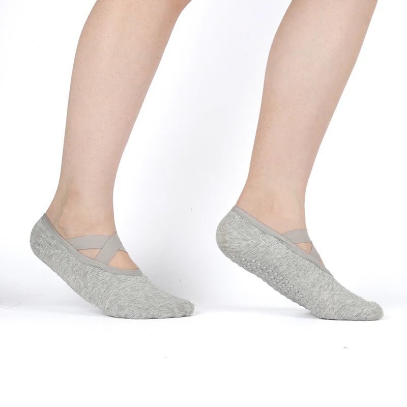 1 пара спортивных носков, тапочки для женщин, противоскользящие дамские демпфирующие бандажные Носки для пилатеса, балетная пятка, защитная накладка для танцев