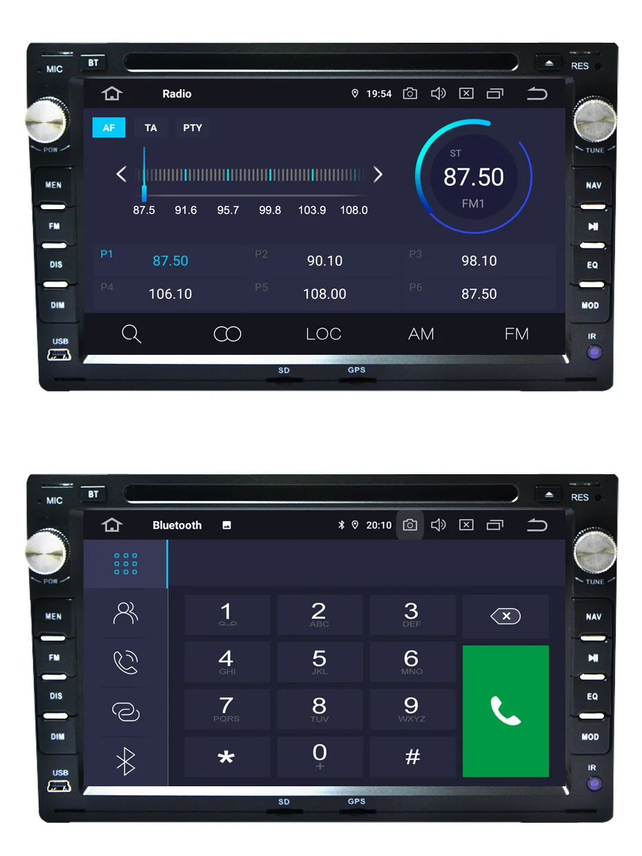 Sale KANOR IPS Android 9.0 2+16g 2 Din Car DVD Player For Passat B5 Golf 4 Polo Bora With Autoradio Stereo GPS Navigation System 14