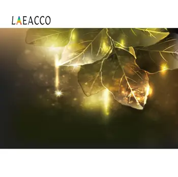 

Laeacco Glowing Leaf Decoration Party Photography Backdrops Portrait Photography Backgrounds Customized For Photo Vedio Studio
