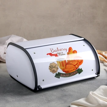 

Metal bread box "Fresh bread", small