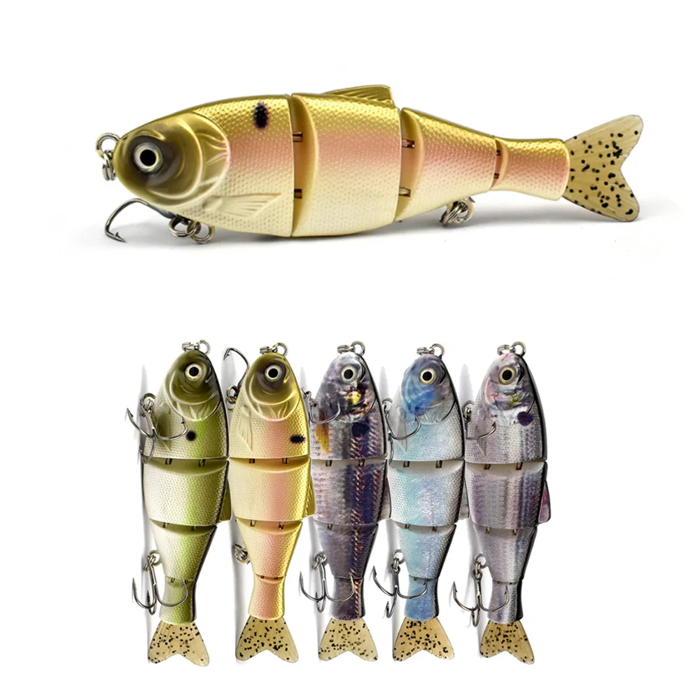 4 Segment 14cm 37g Big Glide Bait Lifelike Multi Jointed Lure Pike Swimbait Muskie Walleye Bass Fish Sea Fishing | Спорт и