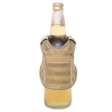 Мини тактические бутылки пива Koozie Molle жилет миниатюрные военные охотничьи жилеты охладитель воды Личная бутылка вина чехол