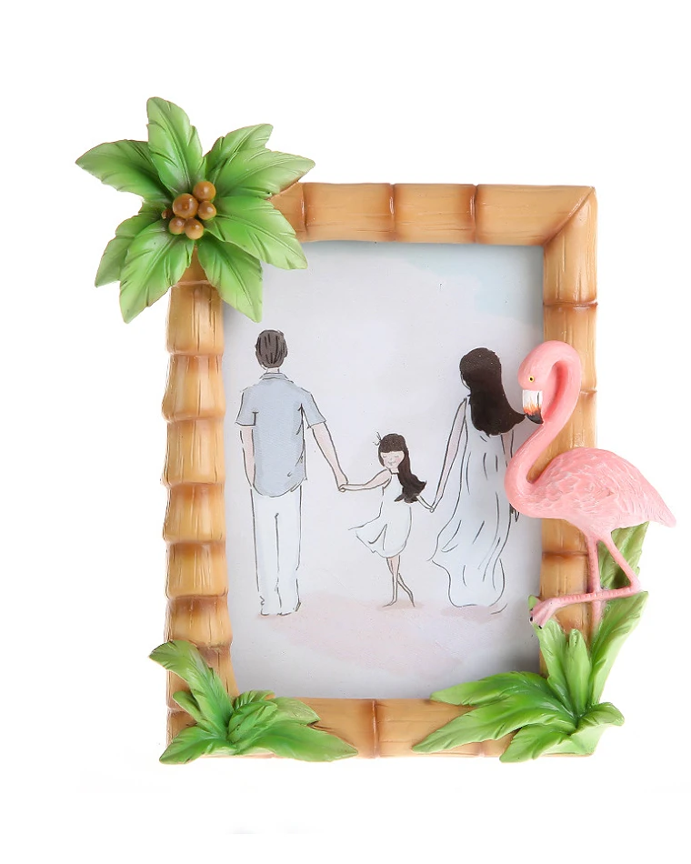 Nordic flamingo photo frame 03