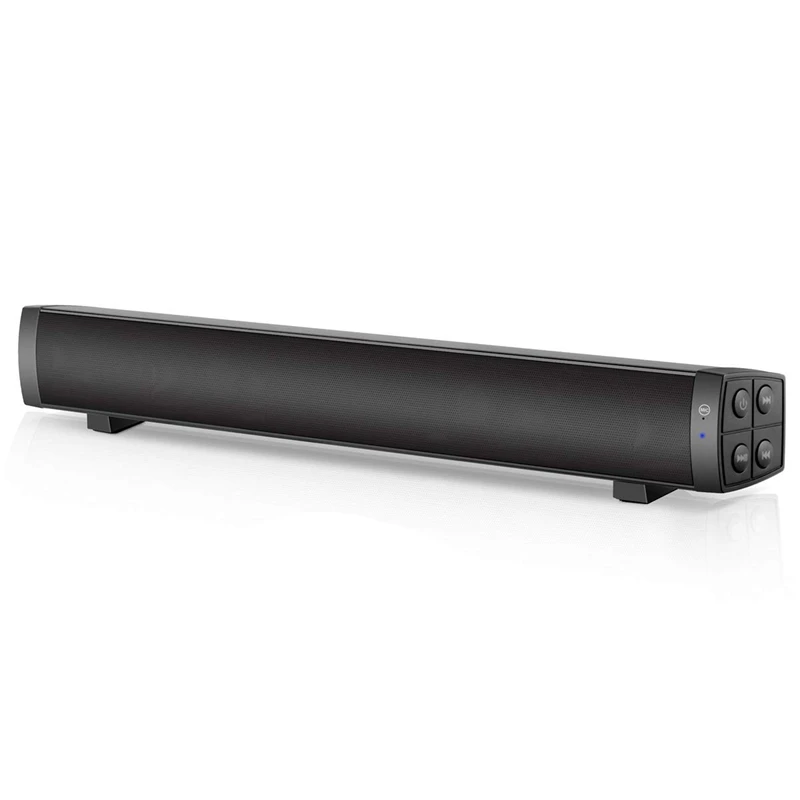 

For Pc, 19-Inch Soundbar Speaker 2.0 Channel Tv Speakers Bluetooth 4.2/Stereo/Aux/Tf Card/Remote Control/Built-In Microphone