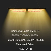 Hydroponics 120W 240W Led Grow Light Full Spectrum Samsung Board LM301B SK 3000K 3500K 4000K 660nm Dimmable HLG A/B Greenhouse