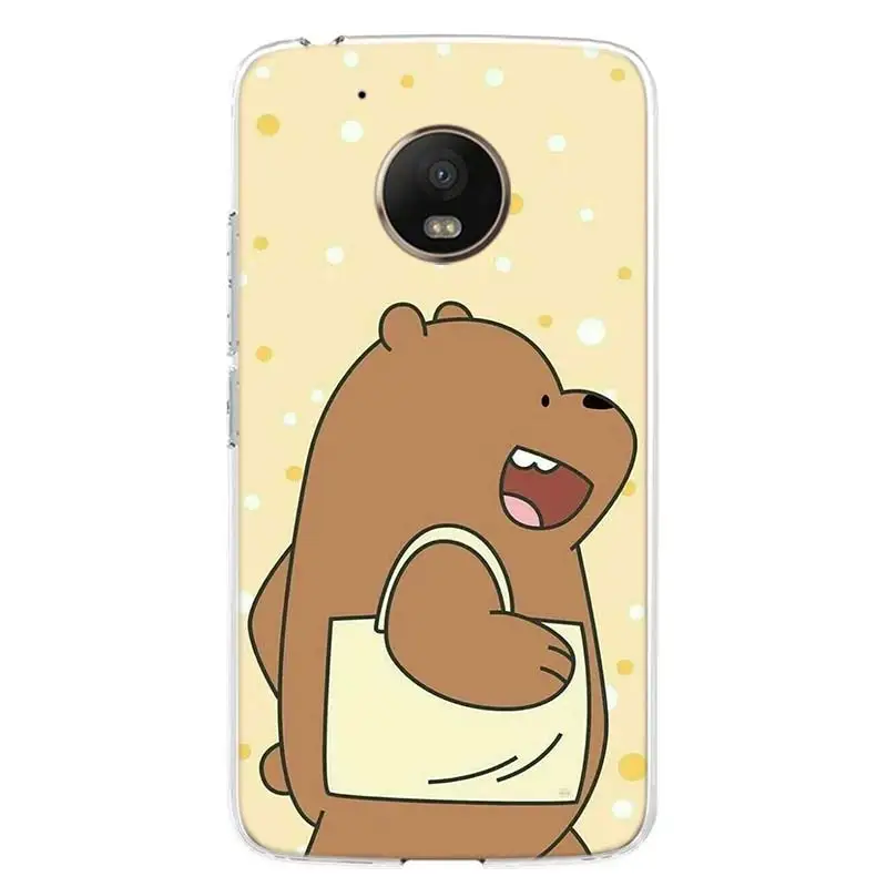 Чехол для телефона We Ice Bare Bears для Motorola Moto G7 G6 G5S G5 E4 Plus G4 E5 Play power EU Подарочный чехол с рисунком