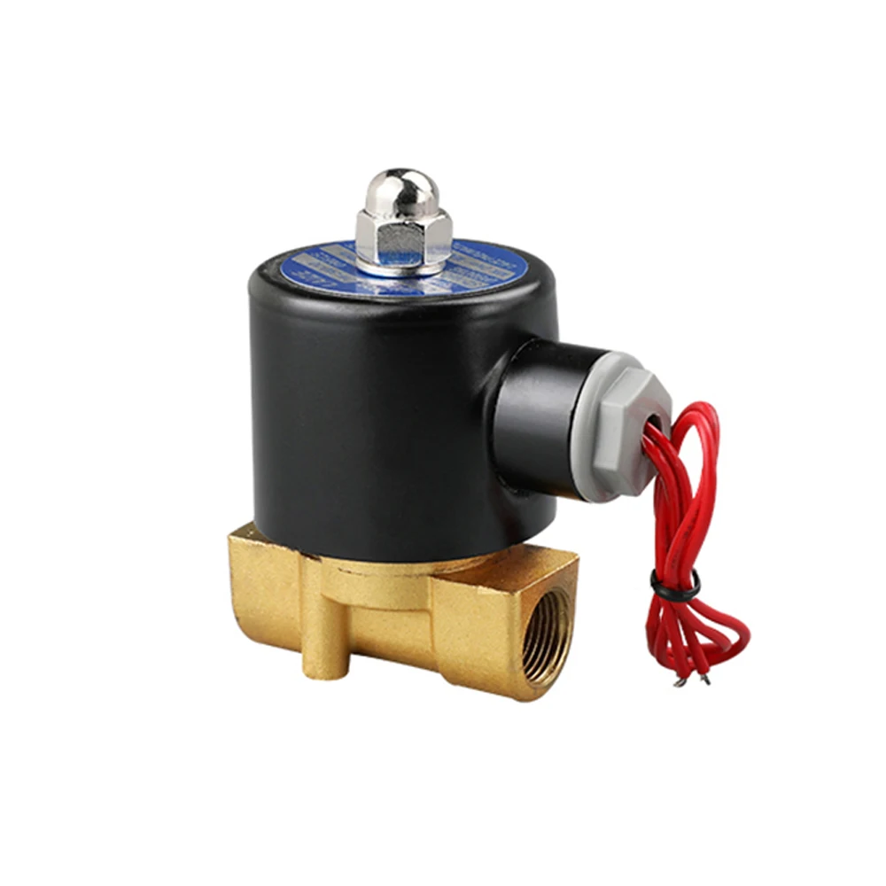 

DN10 3/8" Solenoid Valve 12V 24V 220V Copper Valve Body Copper Coil Oil Pneumatic Water Oil Helium Valve