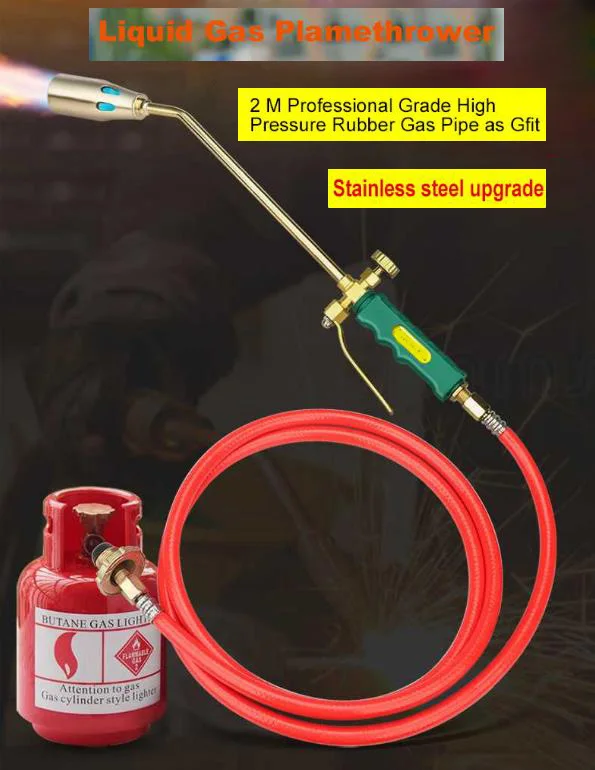 

35mm Liquefied Gas Welding Torch Propane Torch Weed Burner for Metal Chilling Leak Repair Unhairing Water Proofing Weeding