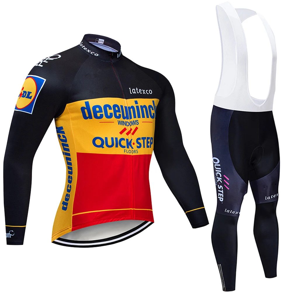 Комплект одежды для велоспорта мужские и женские длинные велосипедные костюмы Команда pro быстрый шаг Джерси Набор Осенняя велосипедная одежда наряд - Цвет: 11